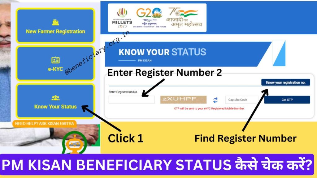 PM Kisan Beneficiary Know Your Status